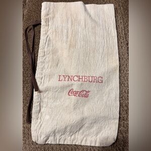 Vintage Coca Cola Lynchburg Money Bag